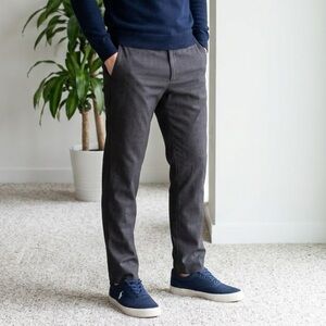 Gap Khakis Tailored Straight Fit Grey Pants